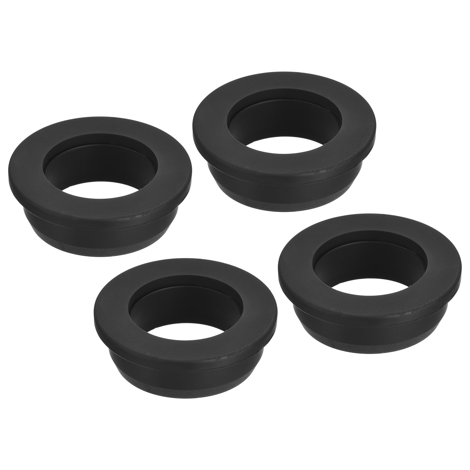 Uxcell Rubber Grommet Mount Dia 15/8" (41.3mm) Round T Type for Wire Protection 4 Pack