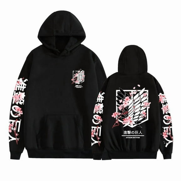 ZHOUSIQISW Anime Attack on Titan Printed Sweatshirt Unisex Hoodie Sweater Cosplay Men Women Long Sleeve Pullover