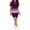 Purple, variant on Zoeecloth Two Piece Outfits For Women Summer Sweatsuits Summer Casual Tracksuit Short Sleeve Tunic Tops Shorts Sets S-XXL