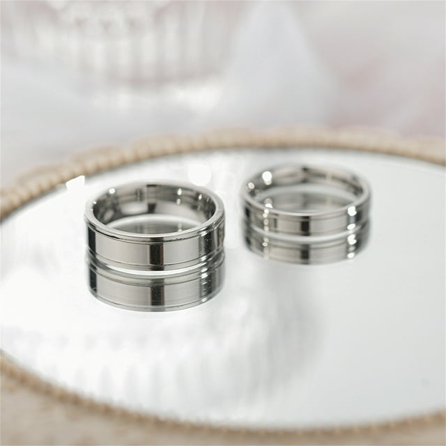 Ruiboury 1/2/3/5 Rings For And - Exquisite Workmanship And Novel Style Silver Fashionable Rings women 6 1 Pc