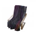 thumbnail image 4 of Indigo Soft Flannel Fleece Blanket, Rainbow Colored Image with Dark Black Purple Ombre Backdrop Flower Like Swirls Art, Cozy Plush for Indoor and Outdoor Use, 60" x 80", Multicolor, by Ambesonne, 4 of 6