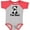 Baseball Heather and Red, variant on Inktastic First Birthday Soccer 1 Year Old Boy Boys or Girls Baby Bodysuit