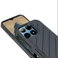 thumbnail image 5 of For Boost Mobile Summit 5G Hybrid lined shockproof dual layer Rugged 2in1 Hard PC & Silicone TPU Non Slip Textured Tough Armor Cover, XPM Phone Case [Blue], 5 of 11