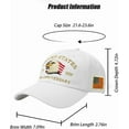 thumbnail image 4 of U.S.A. 250th Anniversary Commemorative Hat, Embroidered Adjustable 250 Anniversary USA Hat, Patriotic Bald Eagle Baseball Cap, 4 of 6