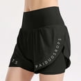 thumbnail image 3 of Bixock Yoga Shorts for Women Workout Shorts Solid Color High Waist Silk Fabric Dry Sports Fitness Casual Bottoms Vacation Clothes, 3 of 4