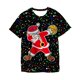 thumbnail image 1 of Niños Feliz Navidad serie Santa Claus camiseta roja dibujos animados bebé niños niñas niños Anime manga corta ropa camisetas, 1 of 4