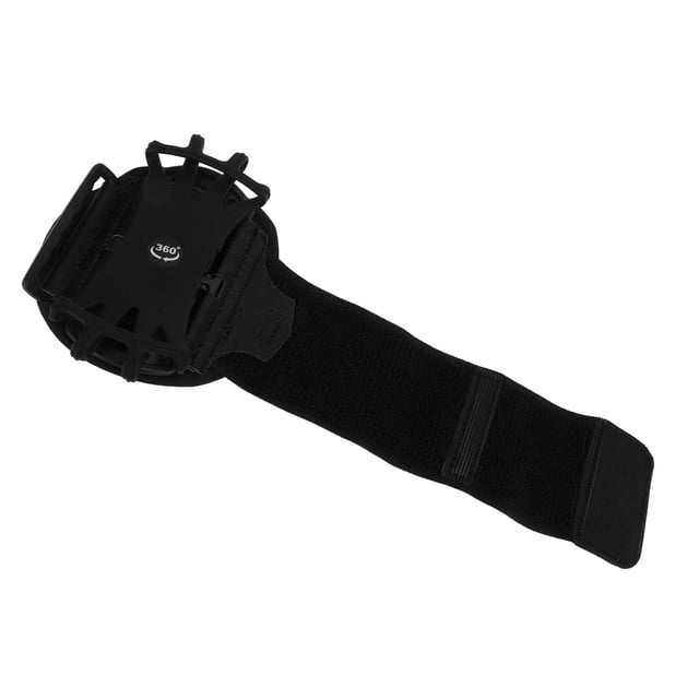 Armband Wrist Case, 180 Degrees Rotation Phone Holder Armband Adjustable Stretchable Strong Compatibility Portable For Sports Black