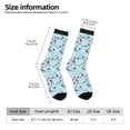 thumbnail image 2 of Fotbe Sailboats Anchors Pattern Long Socks for Men & Women – Breathable & Stretchy Compression Socks, Ideal for Running, Travel, and Everyday Wear Size 5-11, 2 of 6