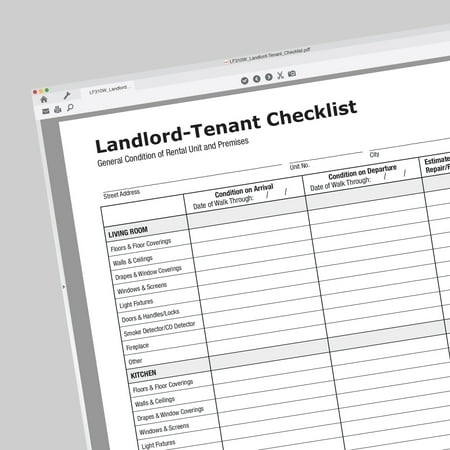 Adams Residential Lease/Credit App Combo Pack, 5 Legal Forms, Paper Manual