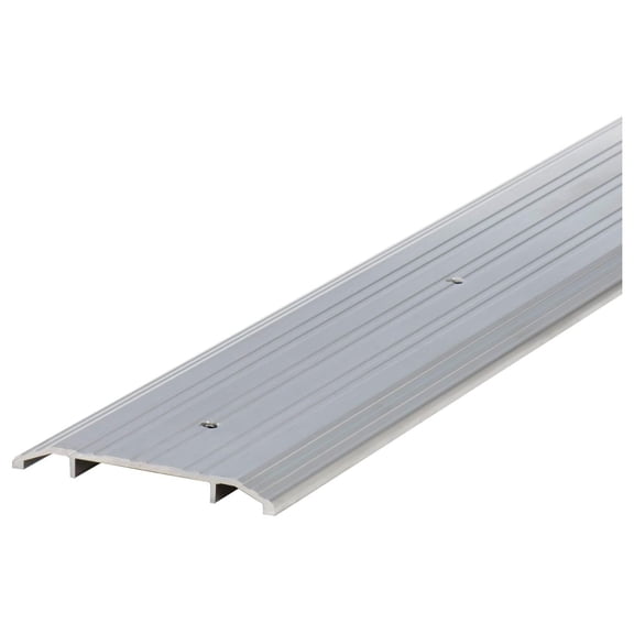 11502 Heavy-Duty Aluminum Threshold - Draft Protection, Easy to Cut and Install (4 in. x 1/2 in. x 36 in.) (Silver) 4 Inches