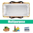 thumbnail image 5 of Butterfly Large Capacity Reusable Oxford Cloth Decorative Box Shopping Bag Collapsible Bucket, 5 of 7