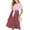 Red, variant on Jacenvly New Maternity Clothes for Women Short Sleeve Striped Summer Dresses for Women 2025 Maternity Friendly Fashion Round Neck Mid-Length Summer Dresses for Maternity Waistband Red M