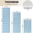 thumbnail image 4 of Light Blue Daisy Flower Pattern Kitchen Rugs Sets Of 3,Kitchen Runner Rugs Non Skid Washable,Decorative Kitchen Floor Mats for Kitchen,Sink,Laundry,17"x30"+ 17"x47" + 17"x59", 4 of 6