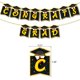 thumbnail image 4 of Decoraciones para fiesta de graduación 2022, pancarta para fiesta de graduación, globos de látex, globo de película de aluminio, fondo en espiral, tela, cinta dorada, suministros para fiesta., 4 of 13