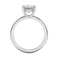 thumbnail image 3 of Ammo Jewel 2.3 Ct Oval Cut Diamond Hidden Halo Engagement Ring - 14K White Gold Plated Lab-Created Diamond - Elegant Prong Setting - Perfect Bridal Jewellery - Great for Engagement and Anniversary, 3 of 3