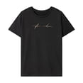 thumbnail image 1 of Camiseta para mujer Verano Suave Clásico Recuerdo Elegante Verano Tops para desplazamientos SG, 1 of 7