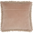 thumbnail image 2 of Nourison Lush Yarn Shag Decorative Throw Pillow, 20" x 20", Beige, 2 of 2