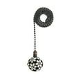 thumbnail image 3 of Royal Designs 24 Inch Adjustable Ceiling Fan Pull Chain Extension with Glamorous Daisies Ornament, White, Set of 2, 3 of 8