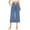Blue, variant on Wide Leg Cropped Pants for Women Casual Travel Work Sweatpants Loose Fit Summer Trousers with Drawstring Waist and Pockets