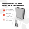 thumbnail image 7 of Dog Mate Large Dog Door with Locking Security Panel and Magnetic Catch, Brown, 7 of 7