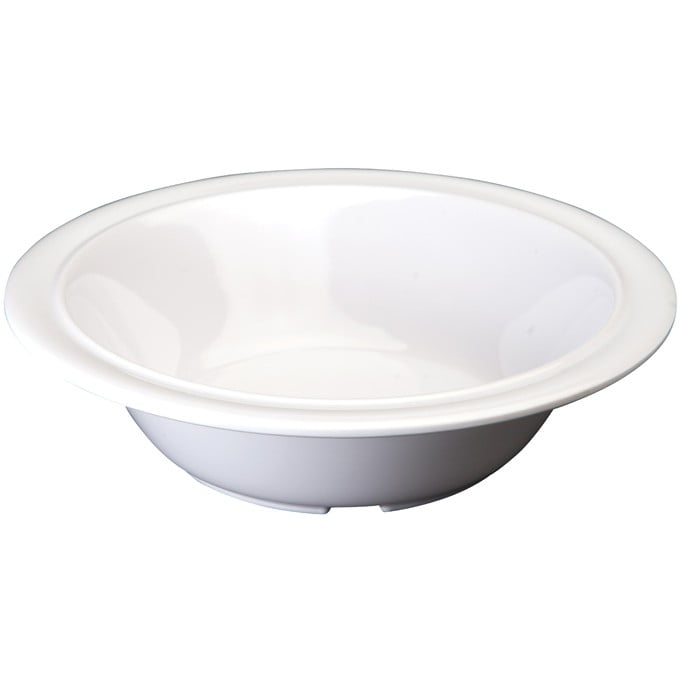 Melamine Pasta Bowls Set 16oz Egg Shape 6pcs White Dinner Ice Cream Bowls for Indoor Outdoor Use 