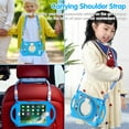 thumbnail image 2 of Dteck Kids Case for  iPad 11-inch (A16) 2025 / iPad 10th Generation 10.9 inch 2022,Heavy Duty Rugged Handle Grip Case Shockproof Silicone Kickstand Kids Friendly Cover with Shoulder Strap, Blue, 2 of 9