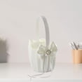 thumbnail image 4 of Cesta para niñas , contenedor de dulces , ligero para , , ceremonias, decoración de bodas Macarena Cesta floral de boda, 4 of 7