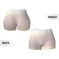 thumbnail image 5 of Lsque Glitter Light Pearl Pattern High Waisted Biker Shorts for Women-Tummy Control Fitness Athletic Workout Running Yoga Gym Shorts,Moisture-Wicking-, 5 of 9