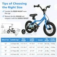 thumbnail image 3 of Costway 12" Kids Training Bike with Removable Training Wheels Pneumatic Tires Navy, 3 of 9