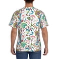 thumbnail image 3 of Bixox Men's Fairy Flower Printed Short Sleeve Skinny Athletic T-Shirt, 3 of 6