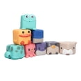 thumbnail image 3 of Toddlers Chewing Toys, Safe  Helpful Educational Baby Soft Blocks Adorable Animal Type  For 6-12 Months Infants, 3 of 8