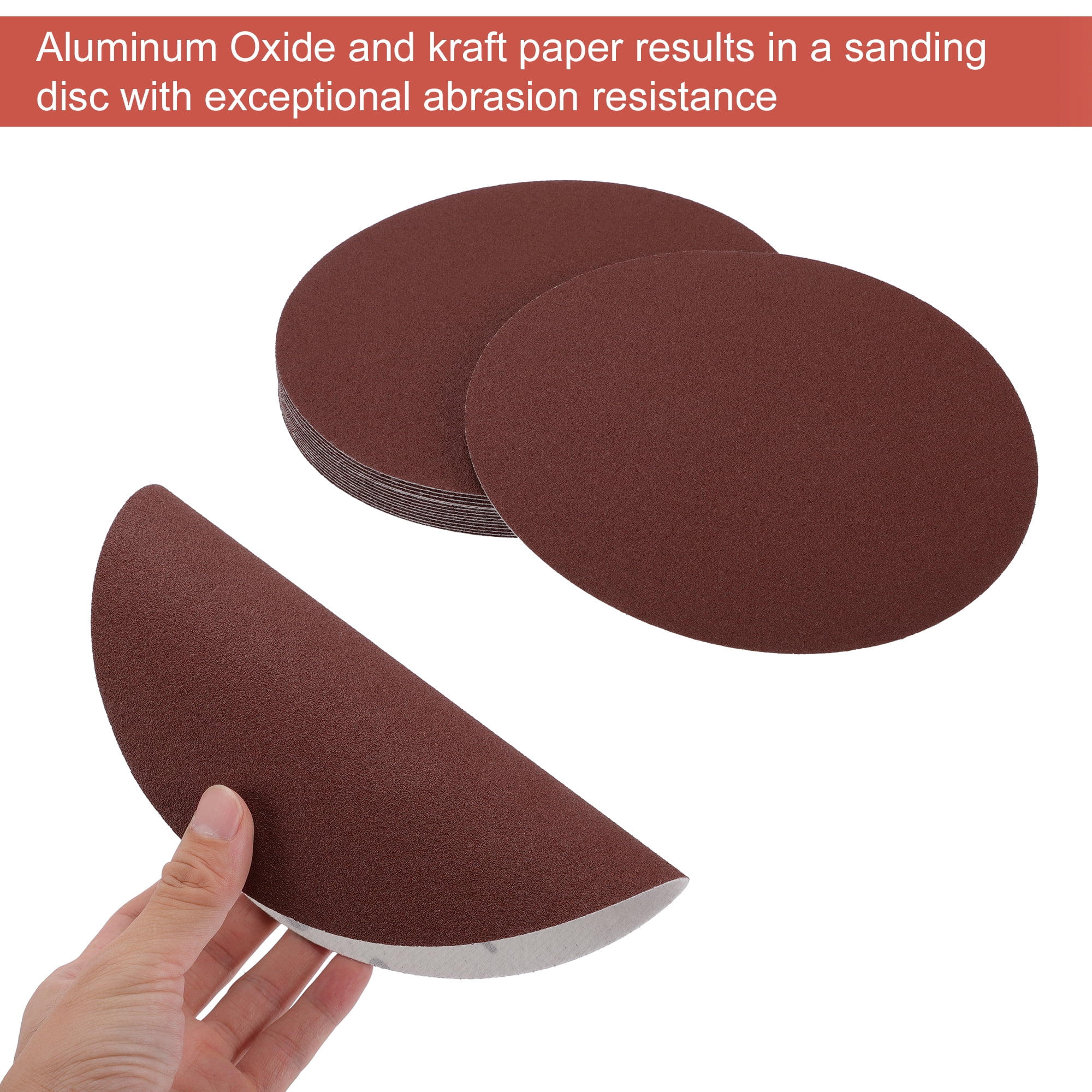 Unique Bargains 8 Inch Round Hook and Loop Sandpaper Discs Sanding Use 100 Grit