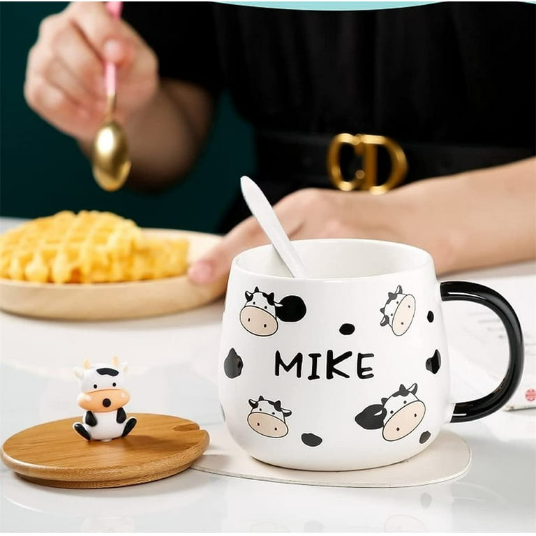 Coffee Mug Lid & Spoon, Tea Cup, Ceramic Coffee Mug