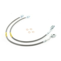 FAPO Extended Front Stainless Brake Lines Compatible With Chevy Silverado 1500 2007-2019, Chevy Silverado 2500 2011-2019, With 3500HD, With GMC Sierra 1500 2500 2007-2019 5-7.5" Lift