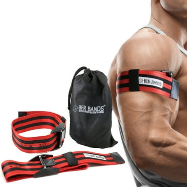 BFR Bands Pressure Tracking Exercise Bands with Pinch-Free Buckle (2-Piece)