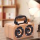 thumbnail image 4 of Wooden Speaker Bluetooth 5.0 Dual Channel Stereo with FM Radio, B, 4 of 5
