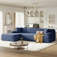 thumbnail image 2 of EUROCO 103" Larger Simplified Style L-Shape Modular Sectional Sofa,2 Piece Free Combination Sectional Sofa for Living Room, Bedroom, 2 of 8