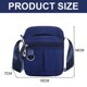 thumbnail image 2 of Bolso de nailon para ocio, bolso de mano, bolso bandolera, bolso de hombro impermeable para mujer Azul oscuro, 2 of 5