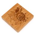 thumbnail image 2 of Molde Para Galletas Molde de Cocina Molde de madera para galletas con forma de flor, sello de prensa tallado para pastel de galletas (A) Likrtyny Libre de BPA, 2 of 4