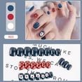 thumbnail image 3 of Parche de manicura False Nails HUOGUO, 24 unidades, con forma de ataúd largo, 3 of 5