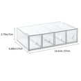 thumbnail image 2 of Estbridge Boîte de Rangement en Acrylique Tiroirs Transparents Commode Bureau Transparent, 2 of 8