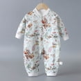 thumbnail image 3 of KPOPLK Baby Boys Clothes Boys Pajamas Baby One-Piece Footless Rompers Pajamas Cotton Pjs for Sleep Play Boys 0 3 6 9 12 18 24 Months Size 6-9 Months, 3 of 5