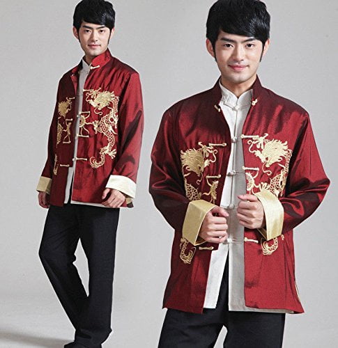 Sided Kung fu Martial arts Shirt Jacket Coat Men's Chinese Traditional Double 