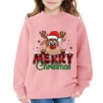 thumbnail image 3 of HIPYLO Red Christmas Shirts Christmas Crew T Shirt Pet Christmas Clothes Girls Blouses Sweatshirts Girls Tops Size 14-16 Boys 6t Clothes, Pink 13-14 Years, 3 of 8