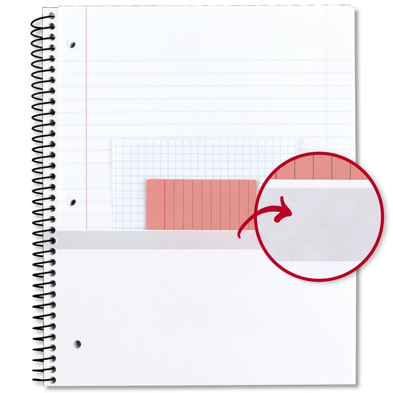 Five Star Paint the Town Notebook, 1 Subject, Wide Ruled, 8