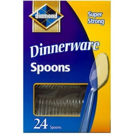Crystal Spoon - Jarden Home Brand Diamond Full Size Crystal Spoons, 24 ct