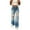 Light Blue, variant on Nrmvnmi High Waisted Ripped Flare Jeans for Women Distressed Bell Bottom Jeans Wide Leg Pants High Rise Wide Leg Jeans for Women