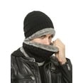 thumbnail image 5 of JINSIJU Men's Winter Hats Scarf, Warm Knit Hat Plush Lined Slouchy Cap, 5 of 5