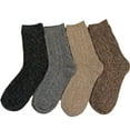 thumbnail image 2 of Lian LifeStyle Perfect Fit Women's 7 Pairs Cozy, CUte, and Comfortable Wool Crew Socks For Healthy Feet Size 6-9 HR1613 Assorted, 2 of 4