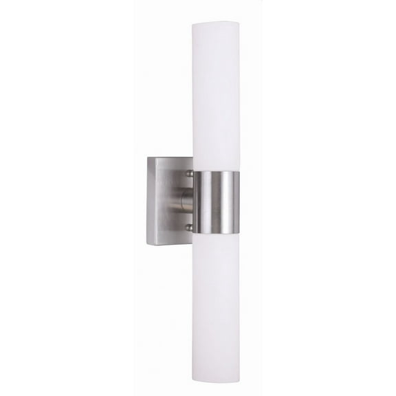 2 Light Ada Bathroom Light in Nautical Style-17.75 inches Tall and 4.5 inches Wide-Brushed Nickel Finish Bailey Street Home 218-Bel-1764397